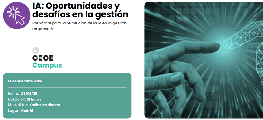 IA: Oportunidades y desafíos en la gestión (Fecha: 25.09.2025)
